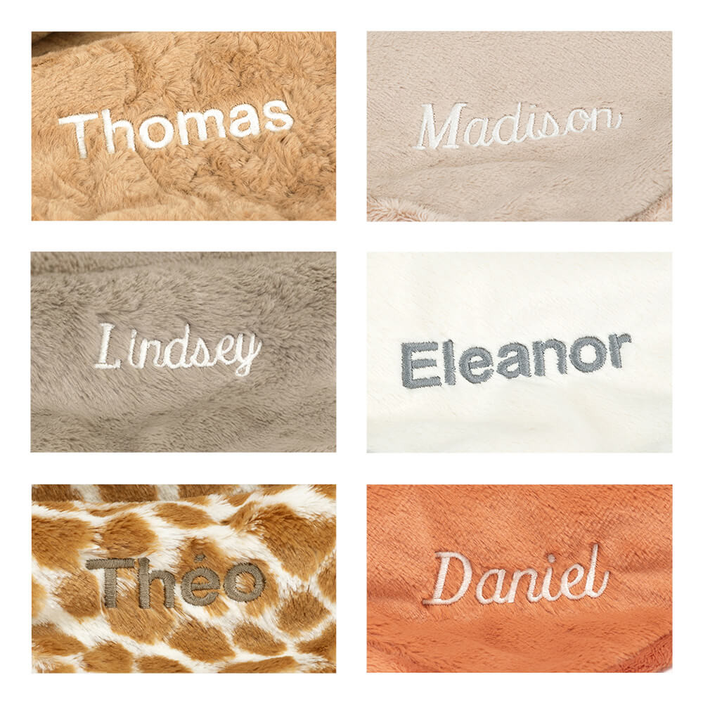 Personalized Bashful Giraffe Blankie 4 Personalized Bashful Giraffe Blankie