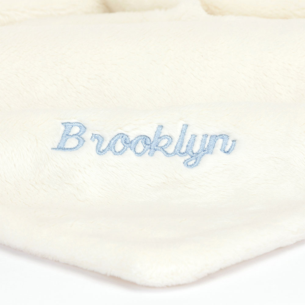 Personalized Bashful Black & Cream Puppy Soother 2 Personalized Bashful Black & Cream Puppy Soother