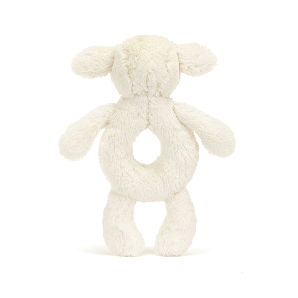 Bashful Lamb Ring Rattle 1 Bashful Lamb Ring Rattle