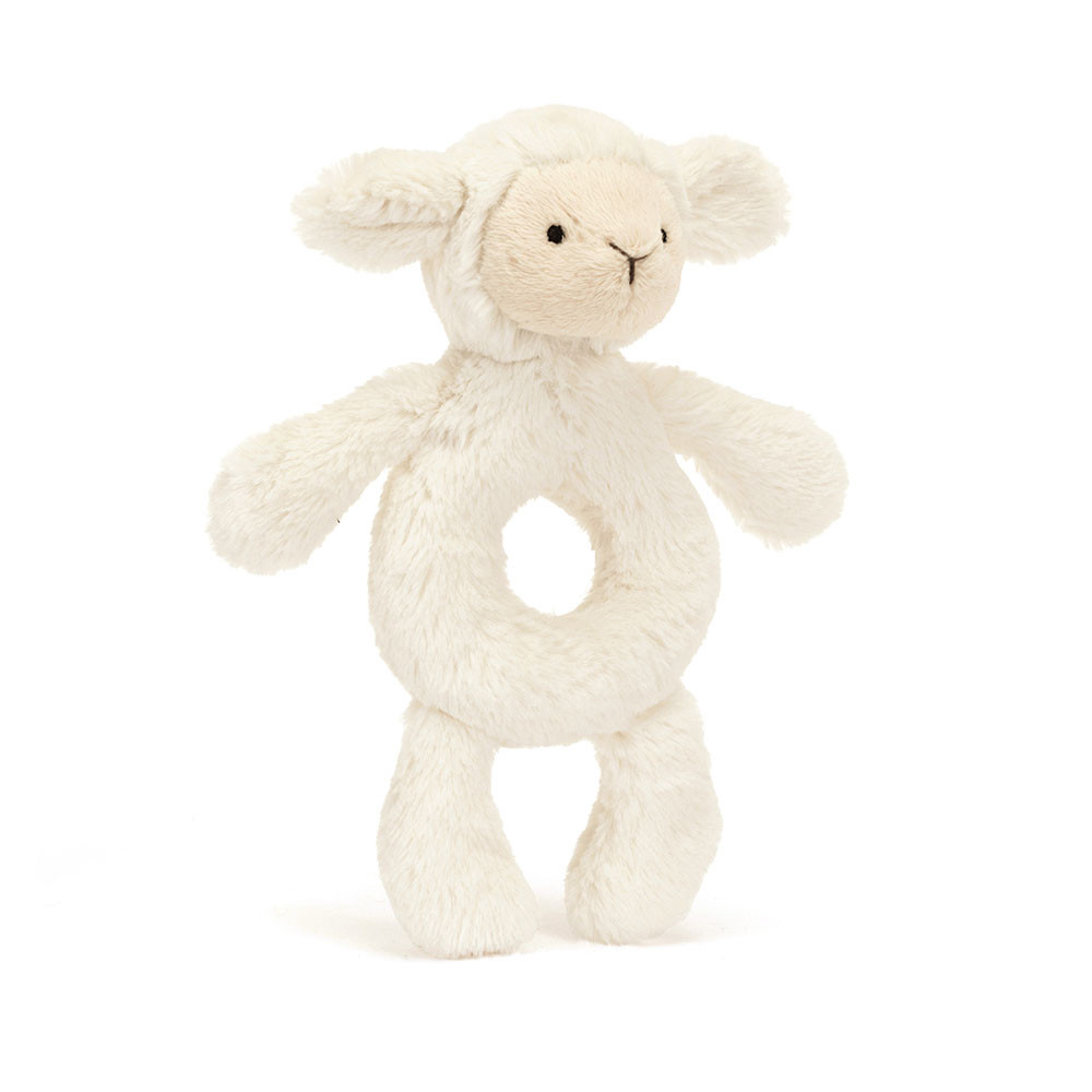 Bashful Lamb Ring Rattle 2 Bashful Lamb Ring Rattle